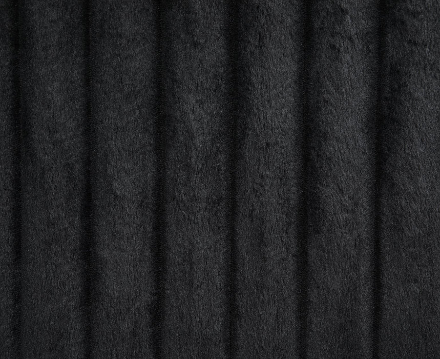 Black Corduroy Power Led Reclining Sofa