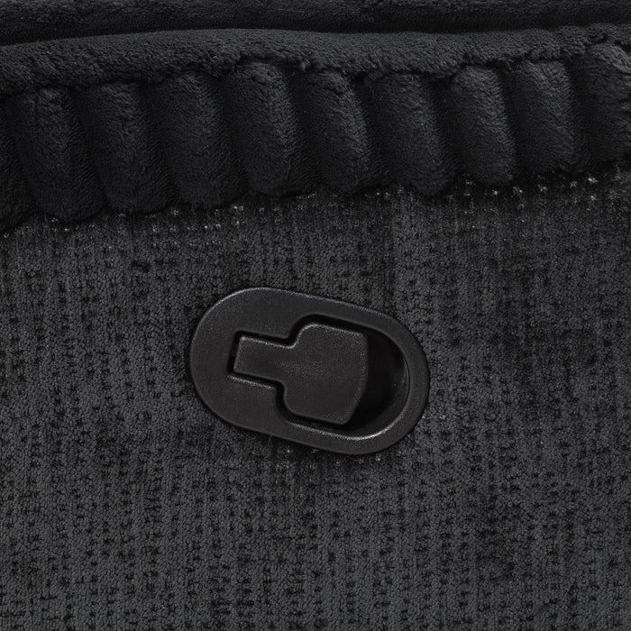Black Corduroy Motion Loveseat