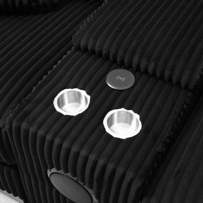 U242 Black Armless Chair