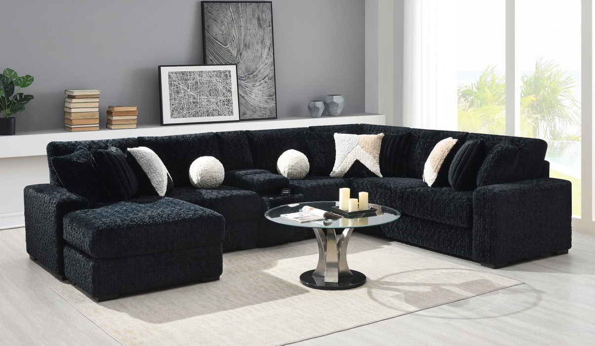 Black Corduroy Loveseat