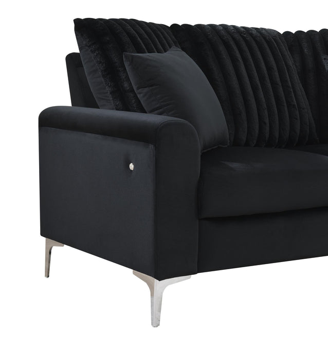 Black Led Sofa
