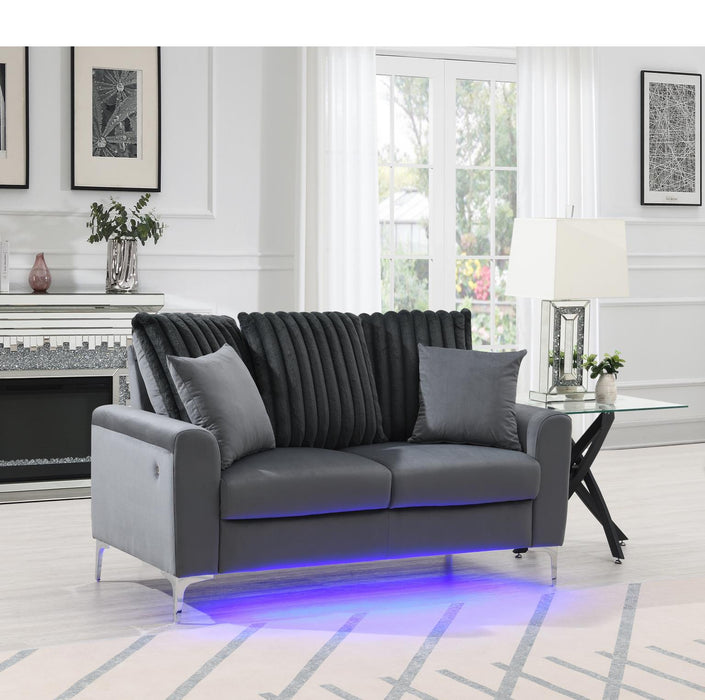 Gray Led Chair