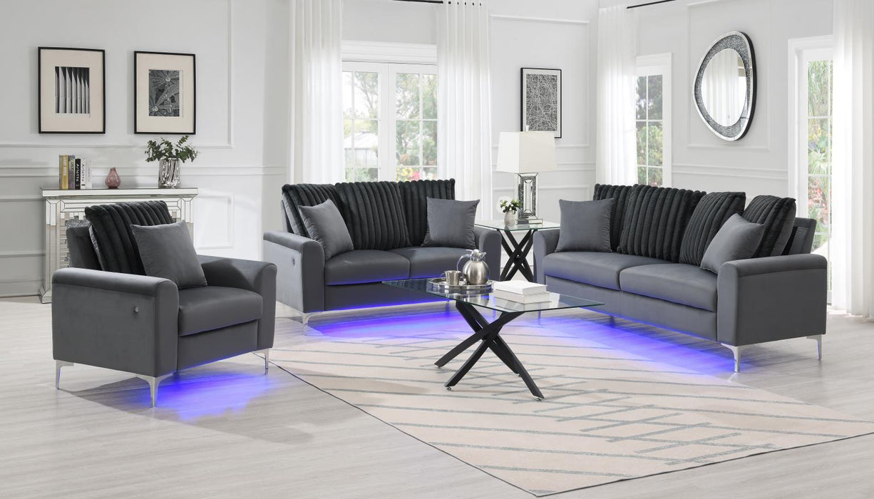 Gray Led Sofa