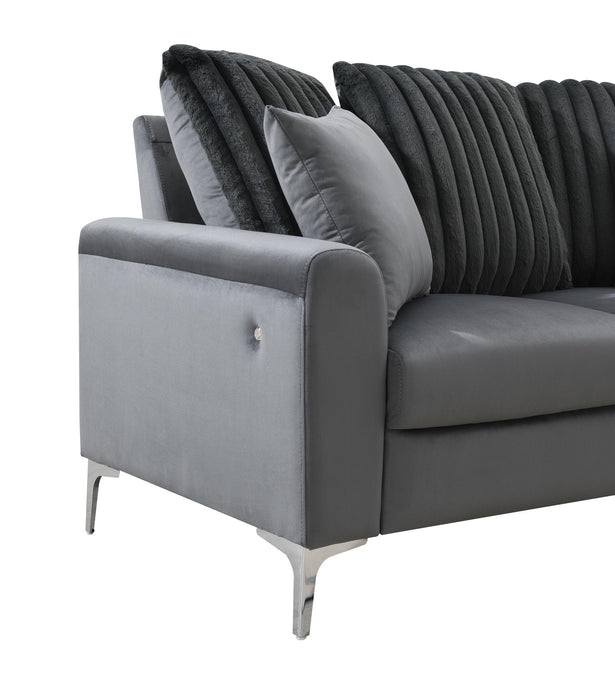 Gray Led Sofa