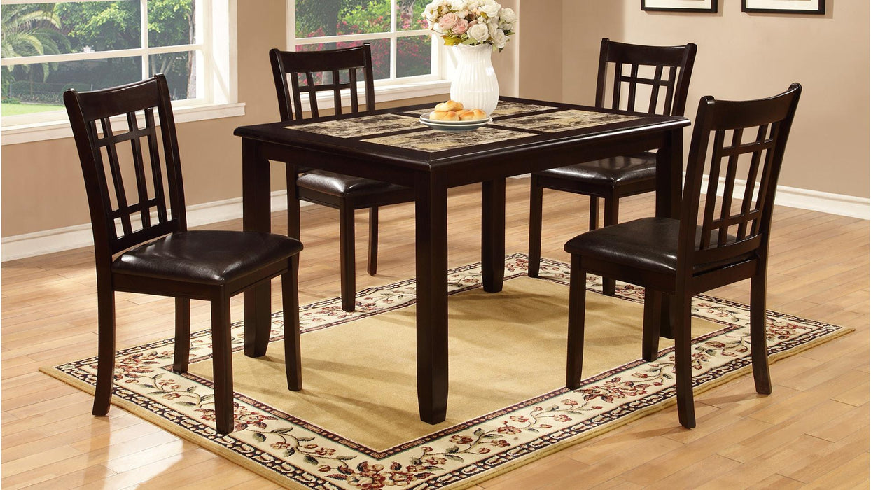 Caroline TABLE & 4 CHAIRS - D255-5