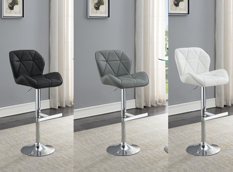 Antonio BLACK LEATHER PU BAR STOOL - ST130-BLK