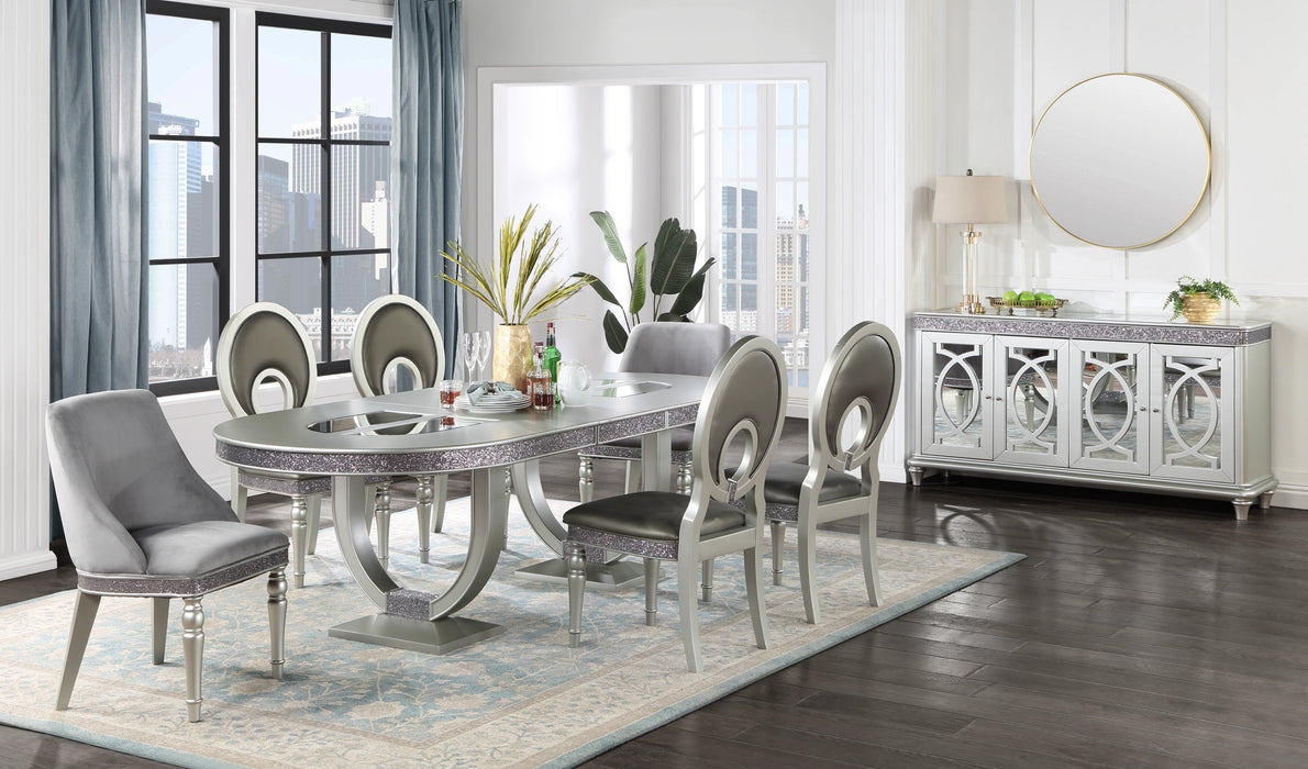 Christina VELVET ARM CHAIR (2/BOX) - D107-ARC