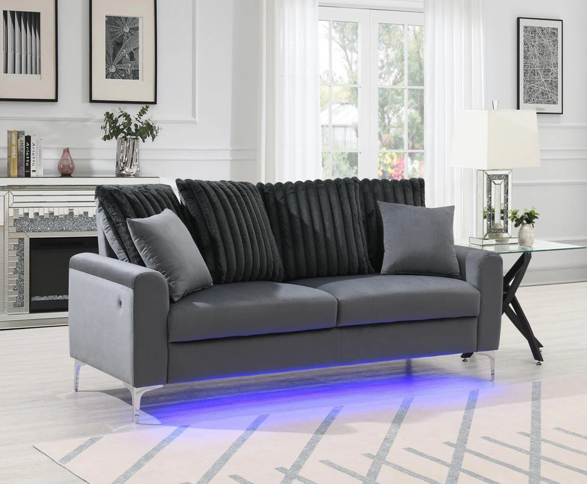 Gray Led Sofa